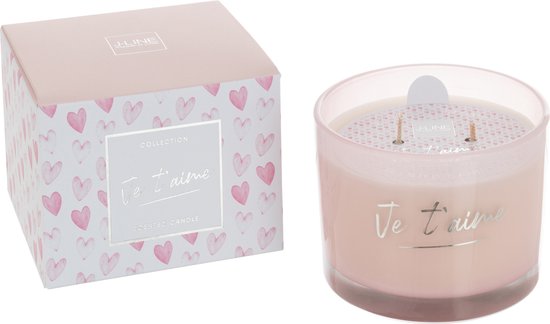 J-Line Bbougie parfumée Je T'aime - rose - small - 30H
