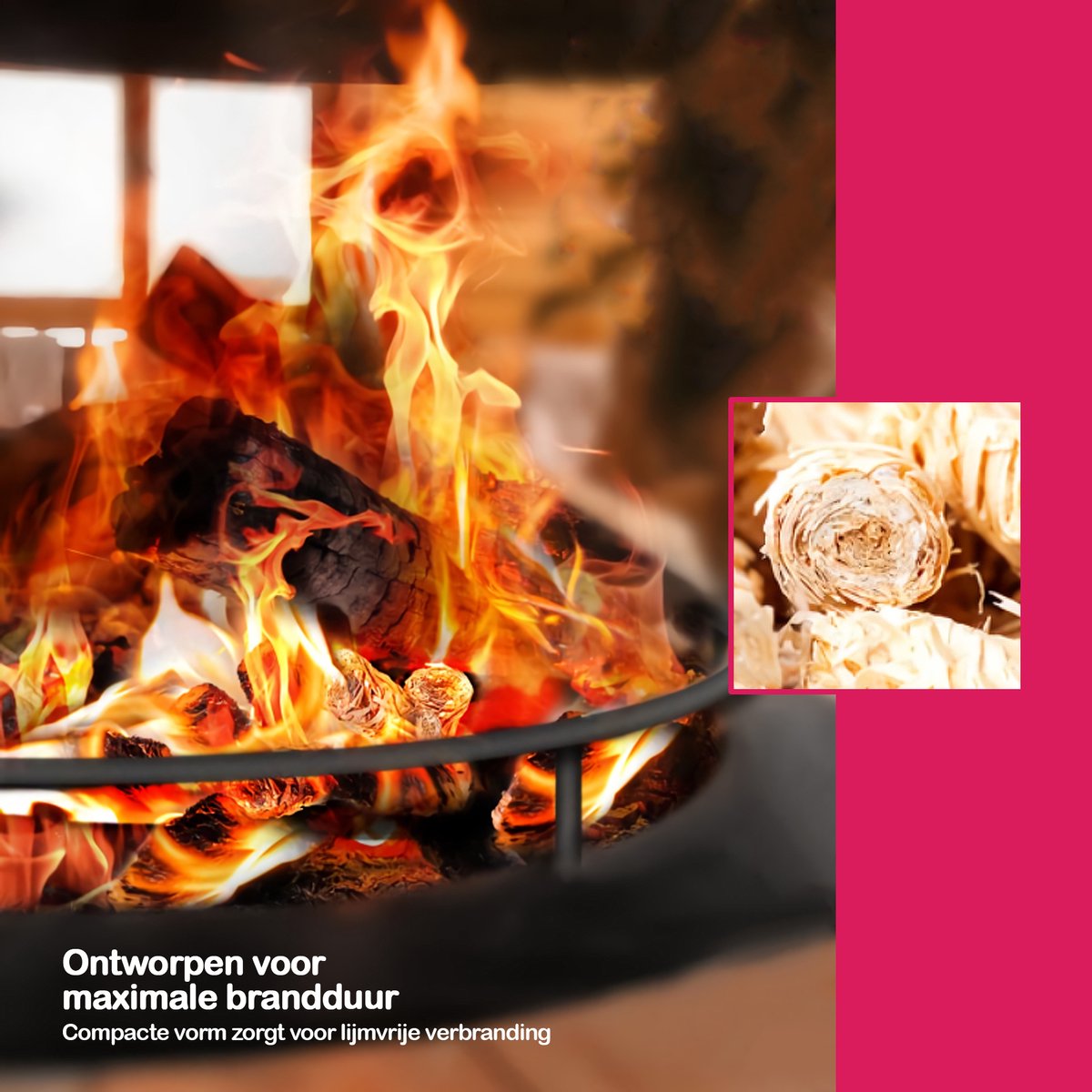 Allume-feu Naturel VidaXL 10 Kg – Laine De Bois Et Cire, Environ 750 Rouleaux, Idéal Pour Barbecue, Poêle, Cheminée