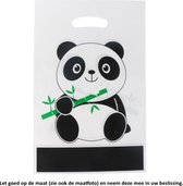 10 Uitdeelzakjes Panda Design 16,5 x 25 cm - Cellofaan Plastic Traktatie Kado Zakjes - Snoepzakjes - Koekzakjes - Koekje - Cookie