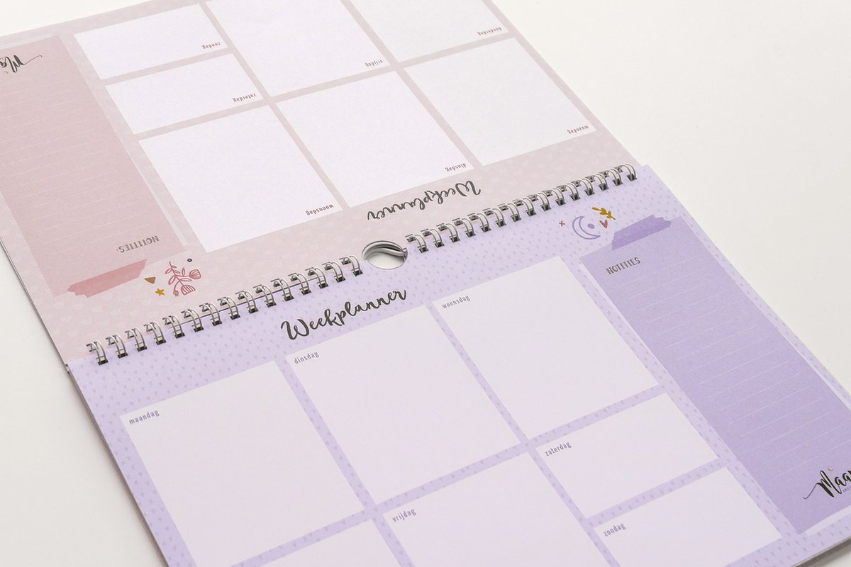 Maan Amsterdam Weekplanner inclusief stickervel - To do planner - Werkplanner - Ongedateerd - A4 - Universe — afbeelding 10