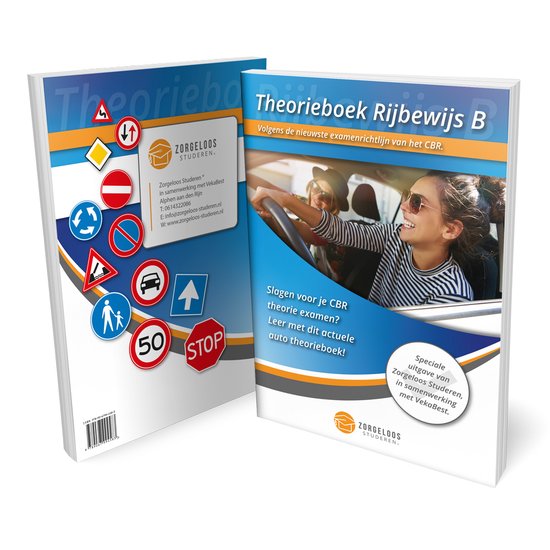 AutoTheorieboek 2024 - Rijbewijs B Theorieboek - CBR Auto Theorie Leren - Zorgeloos Studeren