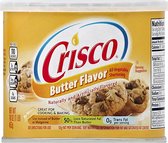 Crisco - Butter Flavor All-Vegetable Shortening (plantaardige vet) - 12x 453g