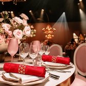 Set van servetringen – Servetring – Servetringset – Tafelen – Tafel decoratie – Bruiloft – Diner
