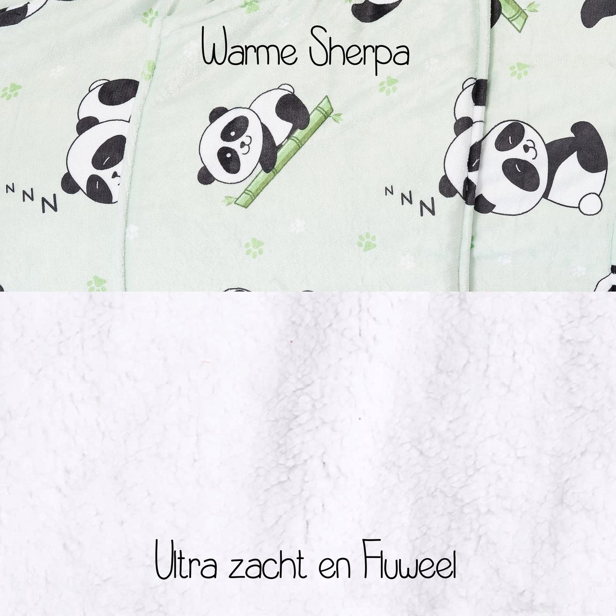JAXY Hoodie Deken - Snuggle Hoodie - Fleece Deken Met Mouwen - 1450 gram - Hoodie Blanket Panda — cadeau in Wonen & Interieur - foto 8