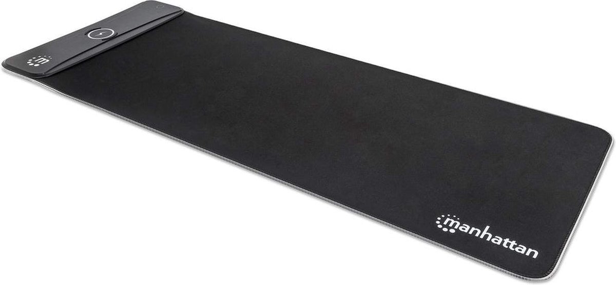 MH XXL RGB LED Gaming Mousepad with Wireless Charger - 10 W, Black