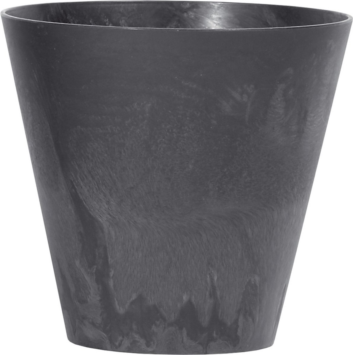 Prosperplast Bloempot/plantenpot voor buiten - kunststof - antraciet - D25 x H23 cm - 7 liter