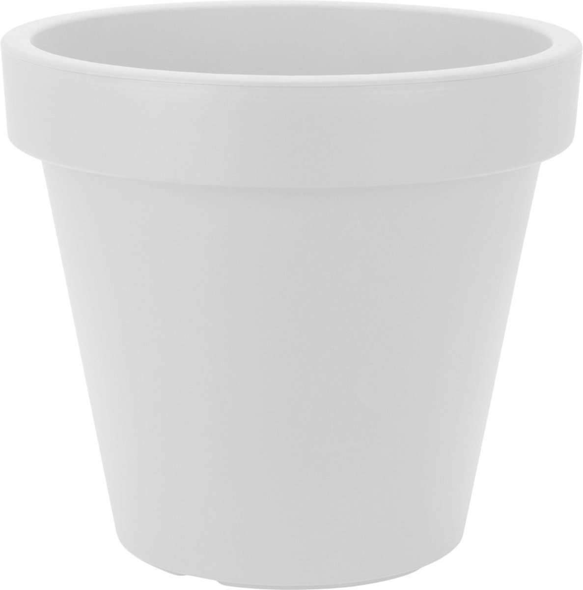 Prosperplast Bloempot/plantenpot voor binnen en buiten - D25 x H23 cm - wit - kunststof