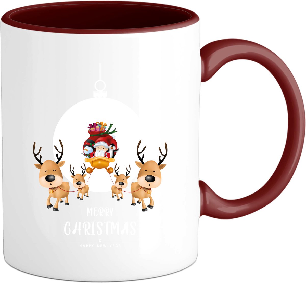 Merry christmas - Mok - Burgundy
