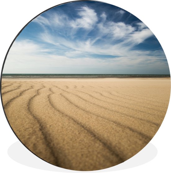 Paysage côtier en Europe Cercle mural aluminium ⌀ 90 cm - impression photo sur cercle mural / cercle vivant / cercle de jardin (décoration murale)