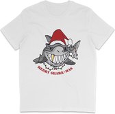 T Shirt Heren - Kerst - Korte Mouw - Wit - Maat XL