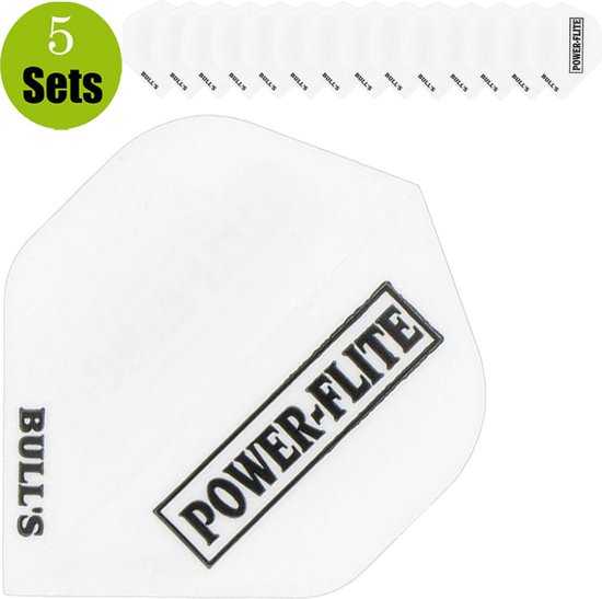 Powerflights Dartflights - Wit- (5 Sets) van Merkloos — afbeelding 2