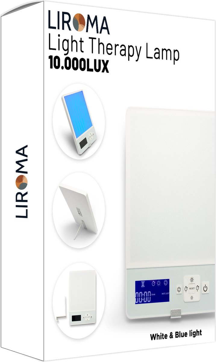 LIROMA® Lampe de luminothérapie: ⌀ 32, 10 000 LUX, Port USB, 3