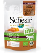 16x Schesir Kattenvoer Sterilized Bio Kip - Varken - Pompoen 85 gr