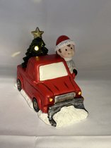 J-Line Kerstbeeldje sneeuwpop, rendier en kerstman