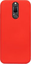 ADEL Siliconen Back Cover Softcase Hoesje Geschikt voor Huawei Mate 10 Lite - Rood
