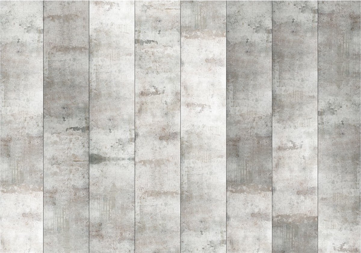 Fotobehangkoning - Behang - Vliesbehang - Fotobehang Betontegels - Beton - Tegel - Concrete mosaic - 400 x 280 cm