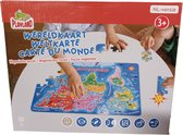 Magnetische - Wereldkaart puzzle 60 pc