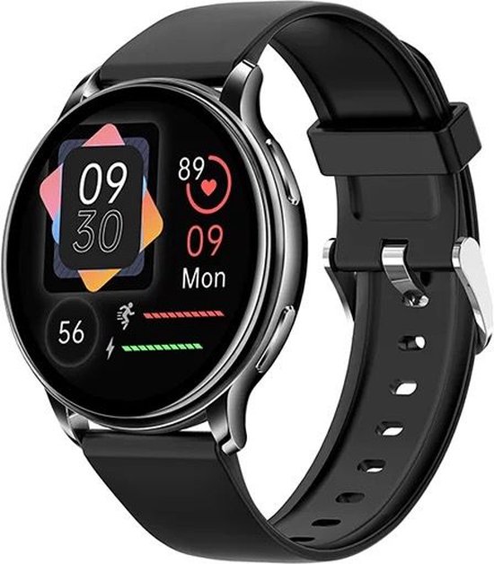 Fitgreat Vivo - Smartwatch- Smartwatch Dames - Heren& Kinderen- Zwart