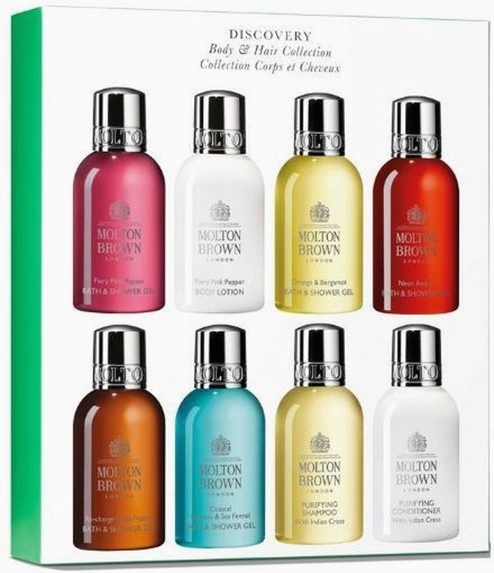 Molton Brown Gel Bath & Body Body & Hair collection 8x50ml