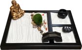 Winkrs - Mini zentuin met gouden buddha - Buddha, Boeddha, Yoga, Meditatie