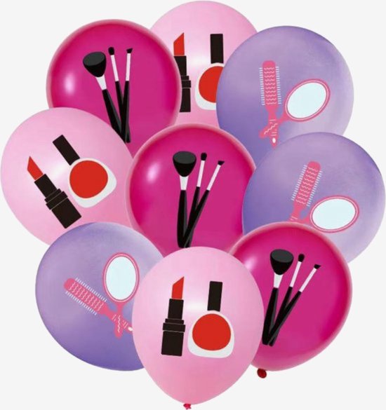 Make up Ballon - Lippenstift - Meisje -Barbie Girl - Vrouw 12 stuks