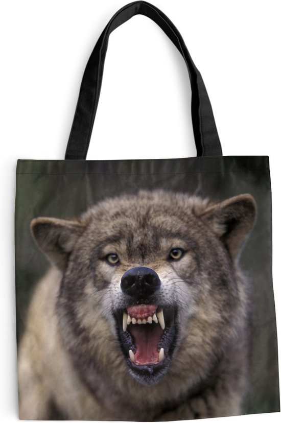 Sac bandoulière Sac de plage Shopper Loup Bec Dents