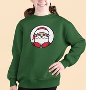 Kersttrui Groen Kind - Kerstman (9-11 jaar - MAAT 134/140) - Kerstkleding voor jongens & meisjes