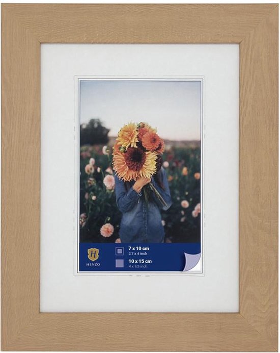 Fotolijst - Henzo - Dahlia - Fotomaat 10x15 cm - Lichtbruin