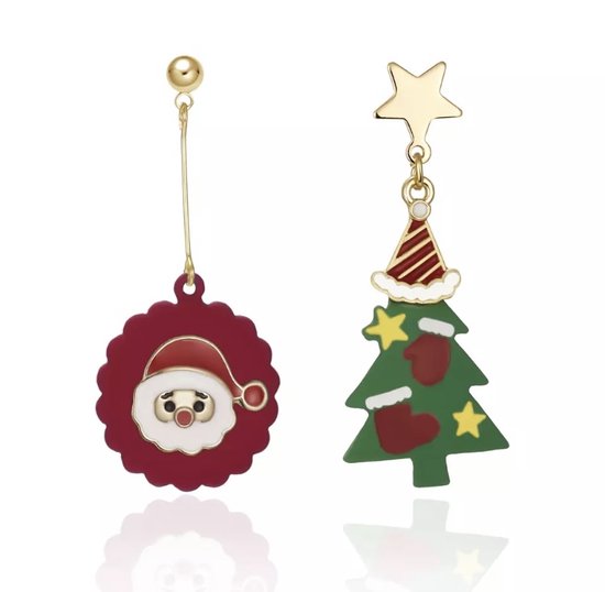 Kerst oorbellen voor vrouwen Schattige kerstboom Grinch bungelende oorbellen Vreemde houten oorbellen Kerst oorbellen Vakantie sieraden – koop de beste producten in de online winkel