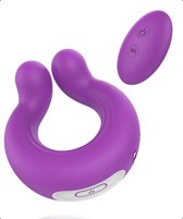 Cockring Vibrant avec Télécommande - Cockring pour Couple - Couple Ring - Violet