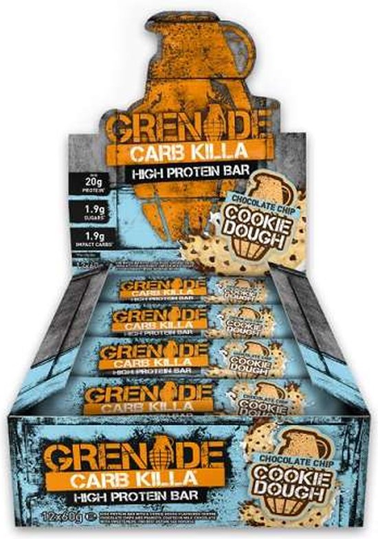 Grenade Carb Killa Bars Proteïne Repen Chocolate Chip Cookie 12