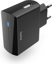 Hama Oplader met USB-A-aansluiting, 12 W, zwart