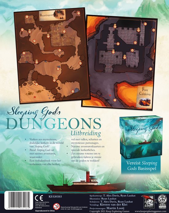 Boek: Sleeping Gods: Dungeons - NL, geschreven door Keep Exploring Games