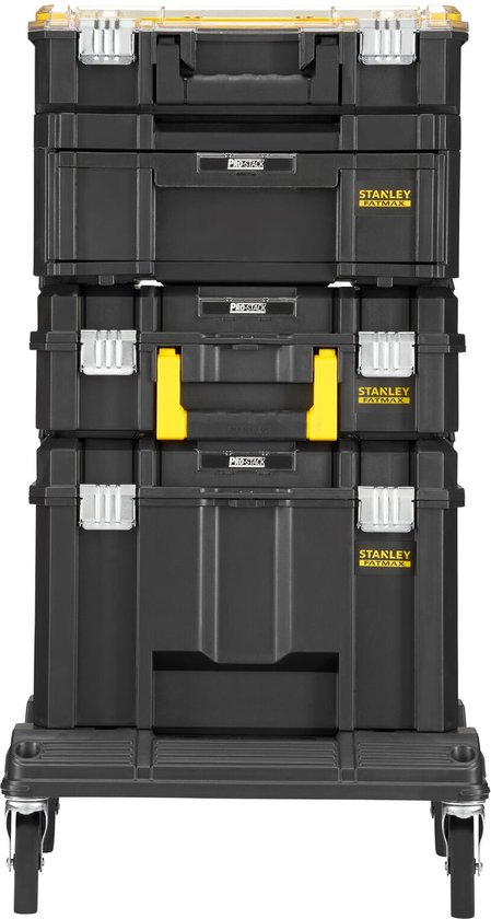 STANLEY PRO-STACK Toren - Modulaire opbergkoffers met wagentje - FMST1 ...