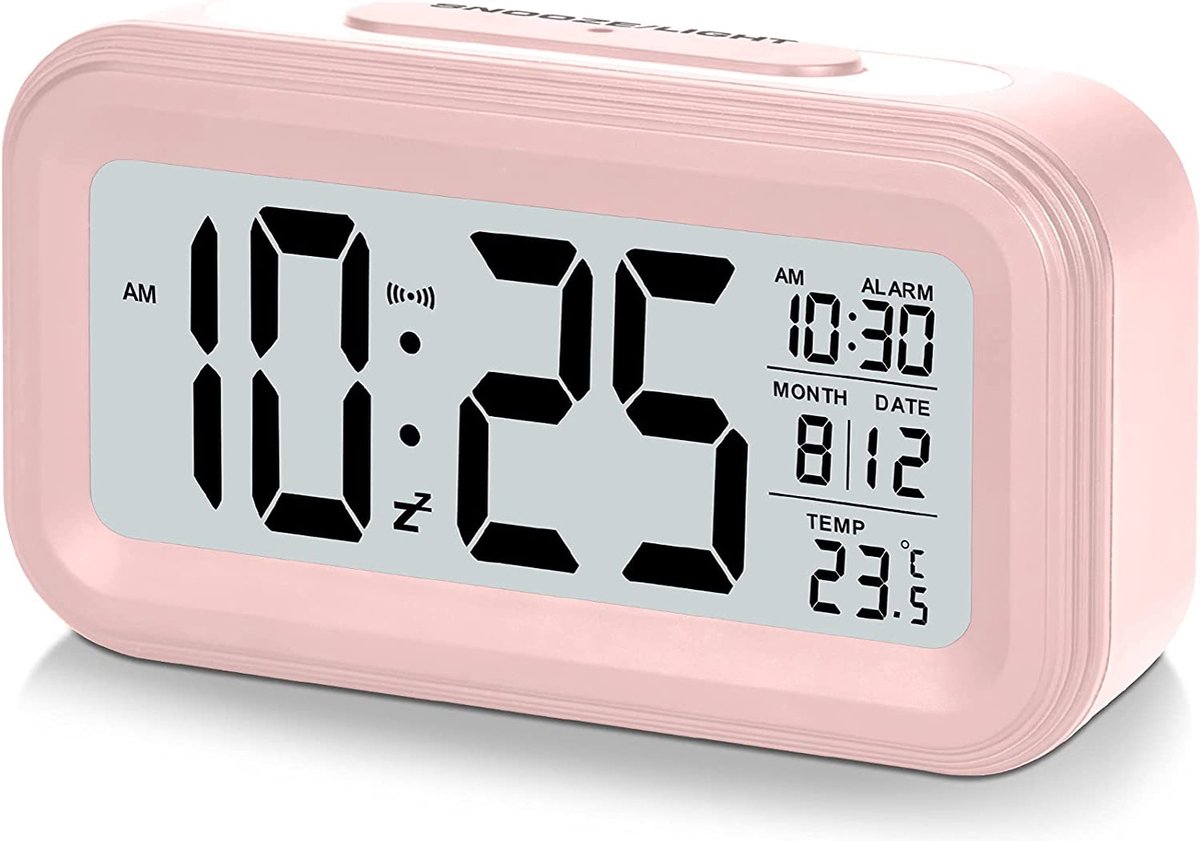BOTC Digitale Wekker - Alarmklok - Inclusief temperatuurmeter - Met snooze  en... | bol.