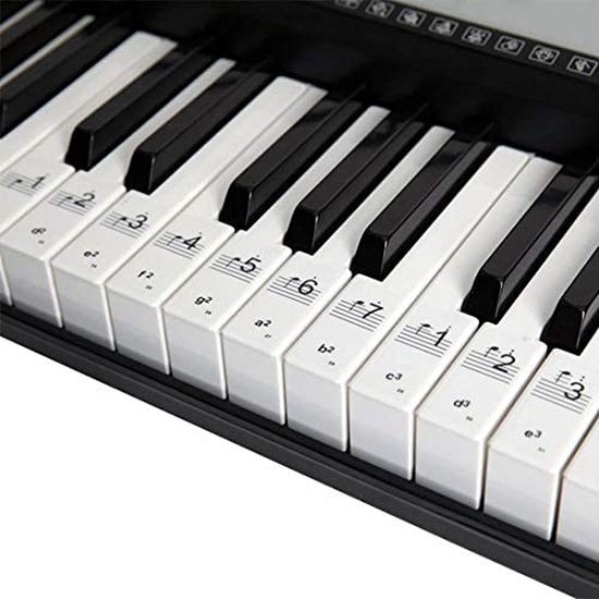 4. ***Piano/Keyboard Stickers Piano Bladmuziek Leren transparant.