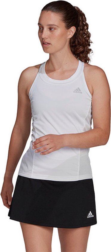 Adidas Club Primegreen Tank - sportshirts - wit - Vrouwen
