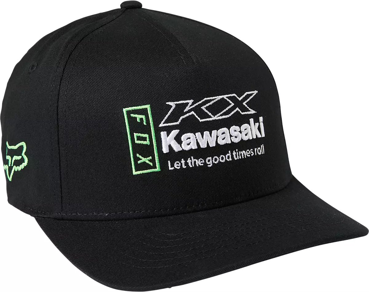 Fox Racing Kawi Flexfit Kawasaki Pet Zwart L/XL