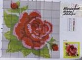 Smyrna Pakket - knoopkussen - BZ019 - rode roos