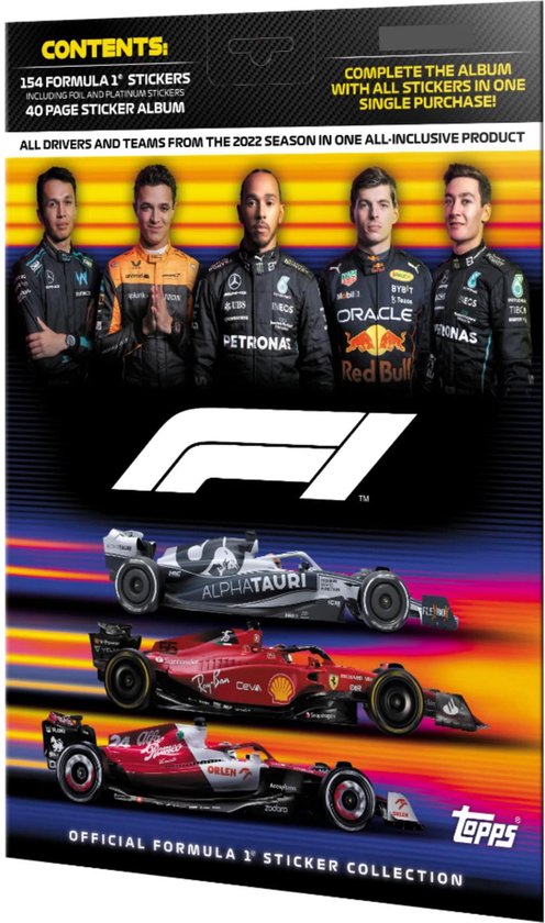 Afbeelding van het spel Topps Formule 1 Stickers 2022 F1 - Complete Sticker and Album Set!