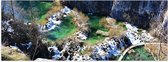 WallClassics - Poster (Matte) - Les lacs de Plitvice d'en haut - 150x50 cm Photo sur Papier Poster avec un Aspect Mat