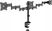 Bol.com Maclean MC-691 3-voudige tafelhouder multimonitorarm monitorhouder 13"-27" 3x8kg VESA 75x75 100x100 aanbieding