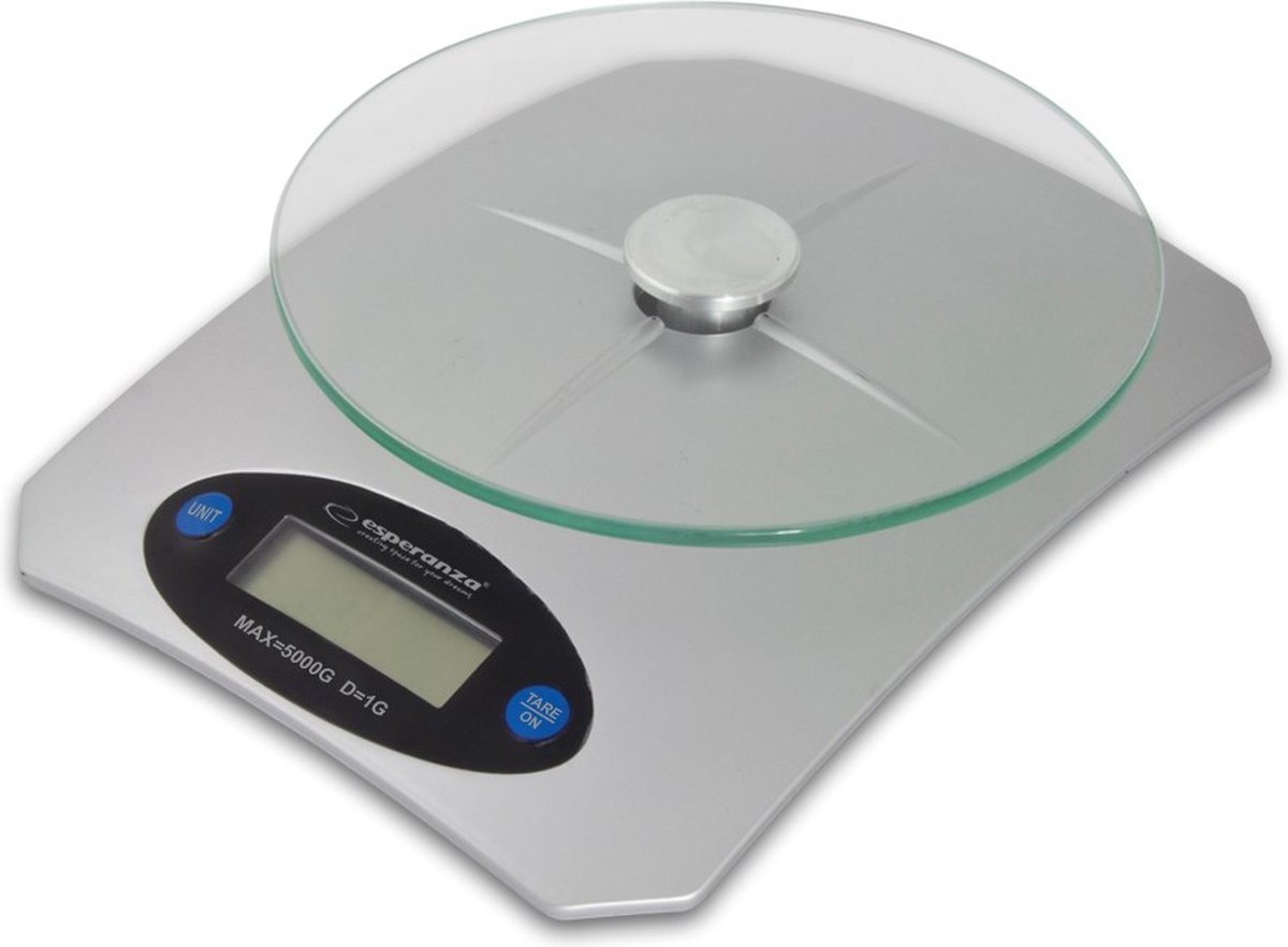 Keukenweegschaal Esperanza Eks006 Zilverkleurig 5 Kg