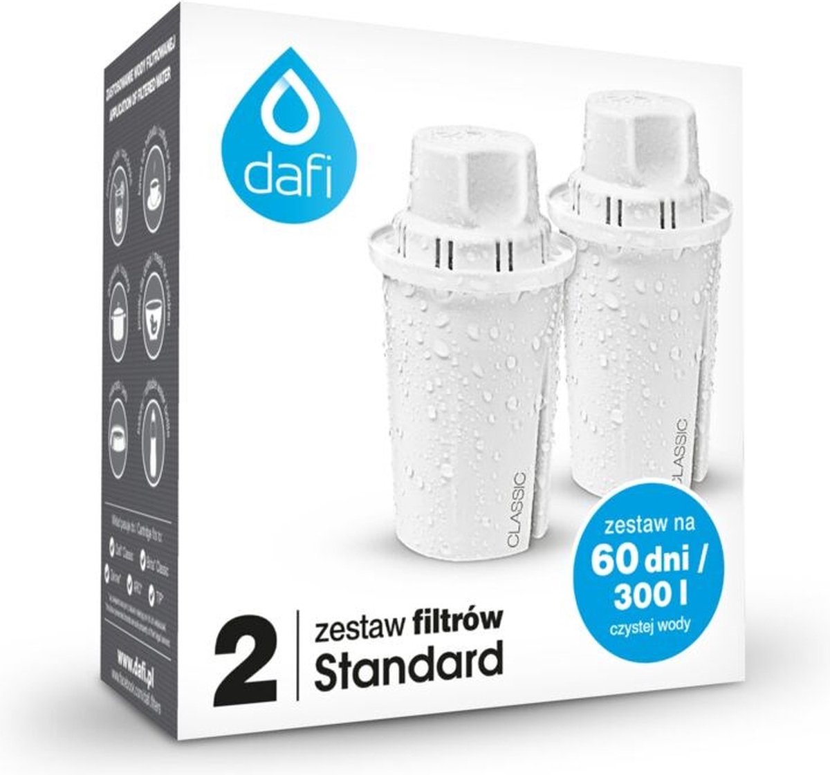 DAFI Standard Wasserfilter, Mehrfarbig, Einheitsgroße