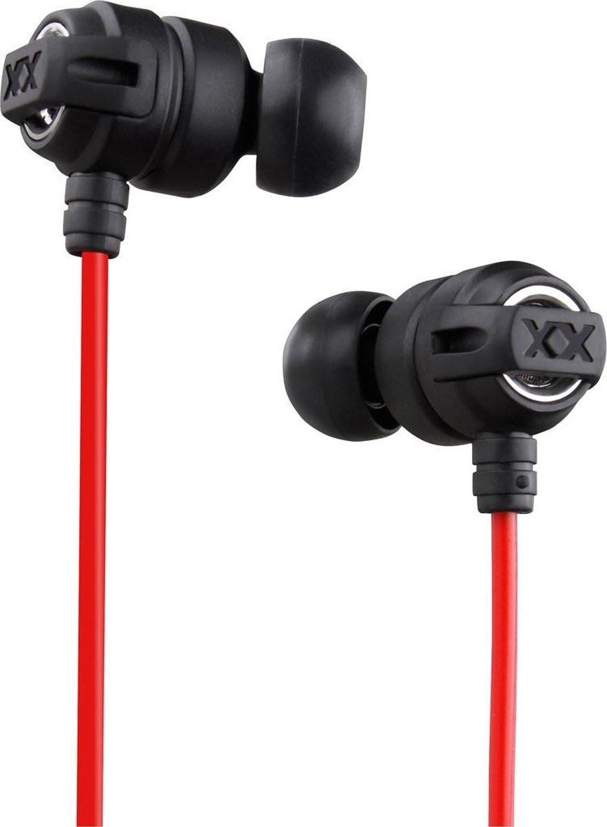 JVC HA-FX1X Xtreme Xplosives rood en zwart - in-ear oordopjes