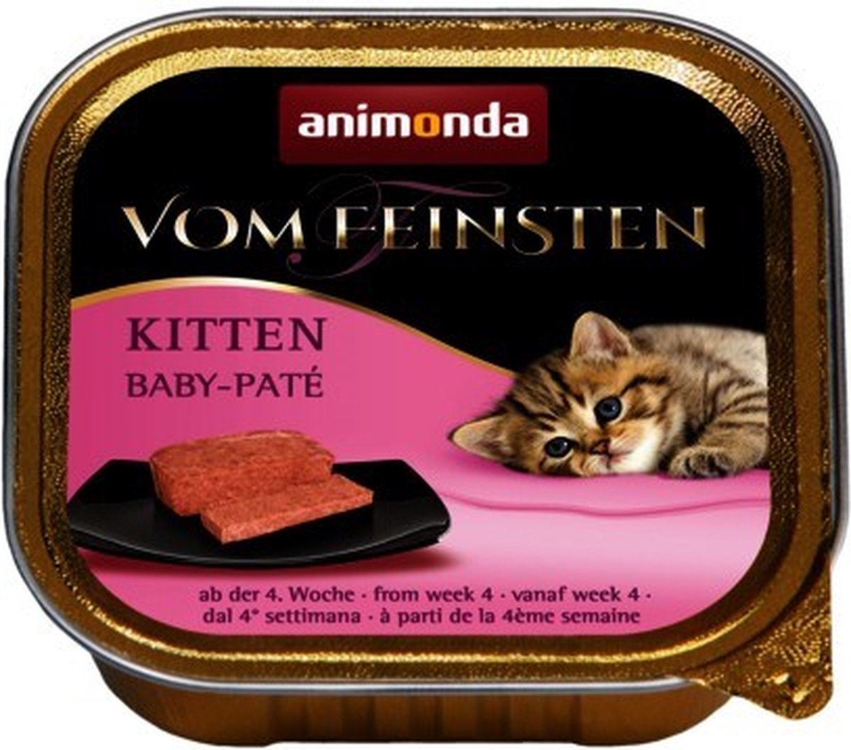 Animonda Vom Feinsten Serie - Kitten Natvoer - 100g - Baby Paté - 25 Stuks