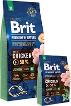 Brit Premium by Nature hondenvoer Junior XL 15 kg - Hond
