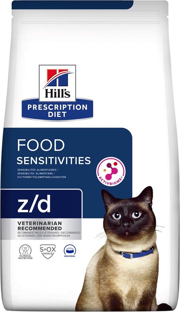 3kg Z/D Food Sensitivities Original Hill´s Prescription Diet Kattenvoer
