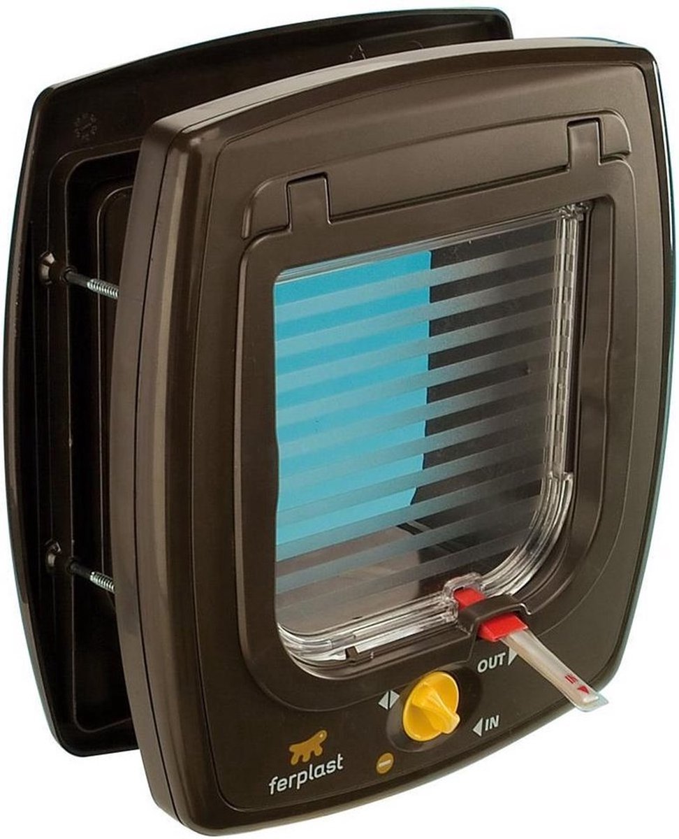 Bol.com Ferplast Katten- En Hondenluik Swing 7 Bruin/transparant aanbieding