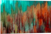 WallClassics - Plaque de Mousse PVC - Taches de Peinture Blauw/ Oranje - Photo 90x60 cm sur Plaque de Mousse PVC (Avec Système d'accrochage)